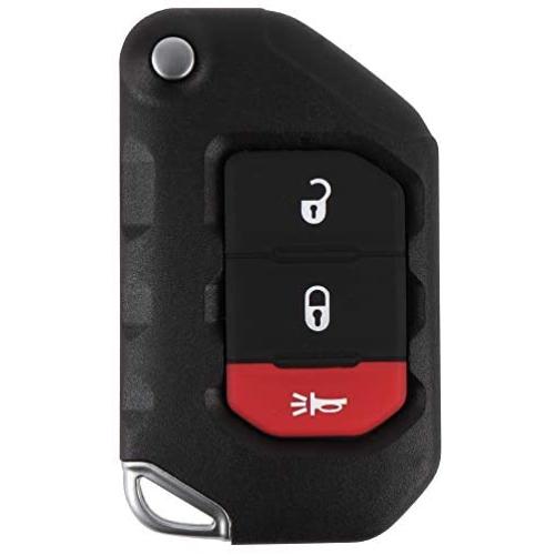 VOFONO 2+1 Buttons Flip Keyless Entry Remote Key Fob Compatible with Jeep Wrangler 2018-2020, Gladiator 2019-2020| Replacement for OHT1130261 68416782AA