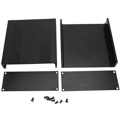 Split Aluminum Box - Black Aluminum Printed Circuit Board Box Split Type DIY Electronic Project Enclosure Case