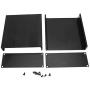 Split Aluminum Box - Black Aluminum Printed Circuit Board Box Split Type DIY Electronic Project Enclosure Case