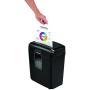 Fellowes Powershred 8MC/8MC5 8-Sheet Micro-Cut Paper Shredder, Black & 35250 Powershred Performance Oil, 12 oz. Bottle w/Extension Nozzle