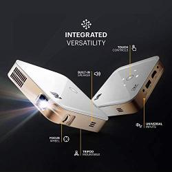 KODAK Luma 350 Portable Smart Projector w/Luma App | Ultra HD Rechargeable Video Projector w/Onboard Android 6.0, Streaming Apps, Wi-Fi, Mirroring, Remote Control & Crystal-Clear Imaging