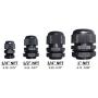 MGI SpeedWare Strain Relief NPT Nylon Cord Grip Cable Glands - 20 Pack (1/2'', Black)