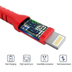 Boreguse Lightning Cable 4Pack [2x3Ft 2x6Ft] MFi Certified Nylon Braided Charger Cable for iPhone Xs Max, XR, X, 8, 7 Plus, 6, 6s, 6 Plus, 5, 5c, 5s, SE(Red)