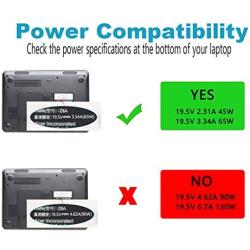 45W 65W AC Laptop Charger Fit for Dell Inspiron 15-3000 15-5000 15-7000 13-7000 17-5000 17-7000 11-3000 13-5000 14-3000 14-5000 Series 5559 5558 5555 3552 Power Adapter Supply Cord 19.5V 2.31A 3.34A