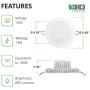 Sunco Lighting 12 Pack 6 Inch Slim LED Downlight, Integrated Junction Box, 14W=100W, 850 LM, Dimmable, 4000K Cool White, Recessed Jbox Fixture, IC Rated, Retrofit Installation - ETL & Energy Star
