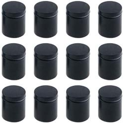 Antrader Glass Standoff 1'' x 1-1/5'', Nail Wall Mount Standoff Holder Screw, Stainless Steel Advertise Fixing Pin Sign Mounting Hardware, 12-Pack, Matte Black