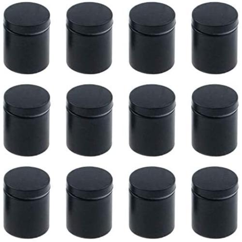 Antrader Glass Standoff 1'' x 1-1/5'', Nail Wall Mount Standoff Holder Screw, Stainless Steel Advertise Fixing Pin Sign Mounting Hardware, 12-Pack, Matte Black