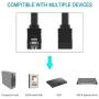 BENFEI SATA Cable III, 3 Pack SATA Cable III 6Gbps Straight HDD SDD Data Cable with Locking Latch 18 Inch Compatible for SATA HDD, SSD, CD Driver, CD Writer - Black