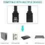 BENFEI SATA Cable III, 3 Pack SATA Cable III 6Gbps Straight HDD SDD Data Cable with Locking Latch 18 Inch Compatible for SATA HDD, SSD, CD Driver, CD Writer - Black