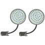 Eagle Lights Generation II Front LED Turn Signals with White Running Lights for Harley Davidson Motorcycles, 2-Inch Bullet Style Turn Signals