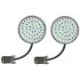 Eagle Lights Generation II Front LED Turn Signals with White Running Lights for Harley Davidson Motorcycles, 2-Inch Bullet Style Turn Signals