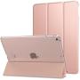 MoKo Case Fit 2018/2017 iPad 9.7 5th / 6th Generation - Slim Lightweight Smart Shell Stand Cover with Translucent Frosted Back Protector Fit iPad 9.7 Inch 2018/2017, Rose Gold(Auto Wake/Sleep)