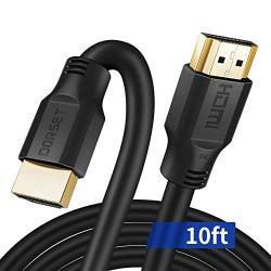 8K HDMI 2.1 Cable 10FT/3M, Dorset HDMI 48Gbps Ultra HD Support High Speed HDMI Cord, 4K120 8K60 144Hz eARC HDR HDCP 2.2 2.3 Compatible with Roku Sony LG Samsung TCL Xbox Series X RTX 3080 3090 PS4 PS5