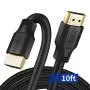 8K HDMI 2.1 Cable 10FT/3M, Dorset HDMI 48Gbps Ultra HD Support High Speed HDMI Cord, 4K120 8K60 144Hz eARC HDR HDCP 2.2 2.3 Compatible with Roku Sony LG Samsung TCL Xbox Series X RTX 3080 3090 PS4 PS5
