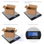 Amiloe Digital Postal Scale, 20kg/0.1oz Shipping Scale, Letter Scale, Large Scale with Stainless Steel, 2 AAA Batteries Include