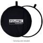 Fovitec Reversible Black and White Double-Sided Muslin Pop-Up Backdrop 5x6.5 for Headshot and Portrait Photography, Vlogging and Video Conferencing