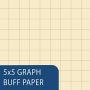 Roaring Spring Signature Collection 5x5 Grid Covered Engineering Pad, 1 Case (24 Total), 20# Buff, 3 Hole Punched, 8.5'' x 11'' 80 Sheets, Buff Paper