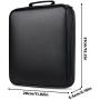 CD Case, COOFIT 160 Capacity DVD Storage DVD Case VCD Wallets Storage Organizer Flexible Plastic Protective DVD Storage Black