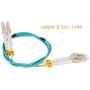 Fiber Patch Cable, VANDESAIL 10G Gigabit Fiber Optic Cables with LC to LC Multimode OM3 Duplex 50/125 OFNP (0.5M, OM4 LC/LC Multimode, 5 Pack)