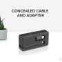 Plugable 4K DisplayPort and HDMI Dual Monitor Adapter with Ethernet for USB 3.0 and USB-C, Compatible with Windows