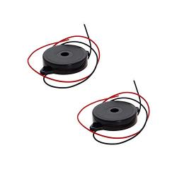 Fielect 2Pcs DC 5V 80dB Electronic Buzzer Passive Piezo Buzzer Electronic Buzzerphone Beep Tone Speaker Alarm