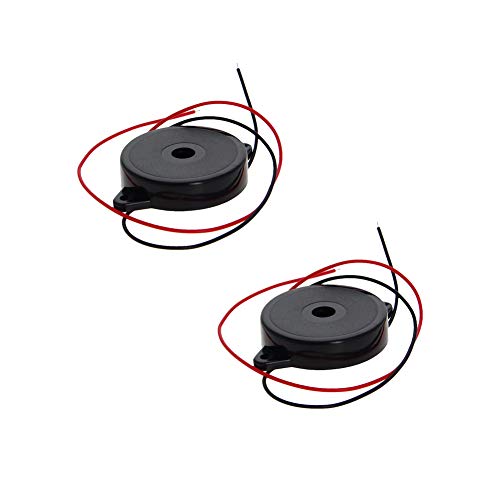 Fielect 2Pcs DC 5V 80dB Electronic Buzzer Passive Piezo Buzzer Electronic Buzzerphone Beep Tone Speaker Alarm