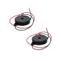 Fielect 2Pcs DC 5V 80dB Electronic Buzzer Passive Piezo Buzzer Electronic Buzzerphone Beep Tone Speaker Alarm