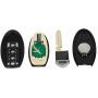 ANGLEWIDE Car Key Fob Keyless Entry Remote Flip Replacement for 07-08 Nissan Maxima Accessories 1pad 4 Buttons Black