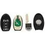 ANGLEWIDE Car Key Fob Keyless Entry Remote Flip Replacement for 07-08 Nissan Maxima Accessories 1pad 4 Buttons Black