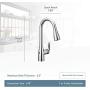 Moen 7594EWSRS Arbor Motionsense Wave Sensor Touchless One-Handle Pulldown Kitchen Faucet Featuring Power Clean , Spot Resist Stainless