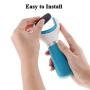 7 Extra Coarse & 7 Regular Coarse Replacement Roller Refill Heads Compatible With Pefect Electronic Foot File