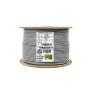 CAT6A Shielded Riser (CMR), 1000ft, F/UTP 23AWG, Solid Bare Copper, 650MHz, 10Gb, UL Certified, UL-LP Certification, Bulk Ethernet Cable Reel in Gray
