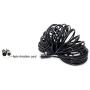 4Pin 18 LED IR Night Vision CCD Car Rear View Parking Reverse Camera + 4 Pin Connector Extension Cable For 12V/24V Bus Truck Trailer RV Caravan(Black Camera With 10m/33ft Cable)