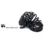 4Pin 18 LED IR Night Vision CCD Car Rear View Parking Reverse Camera + 4 Pin Connector Extension Cable For 12V/24V Bus Truck Trailer RV Caravan(Black Camera With 10m/33ft Cable)