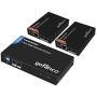 gofanco Prophecy 1x2 HDMI Extender Splitter Full HD 1080p Over Cat5e/Cat6/Cat7 Ethernet Cable with HDMI Loopout - Up to 50m/165ft - EDID Management, Bi-Directional IR Remote Control (1 in 2 Out)