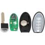 ECCPP Replacement 1 X Remote UNCUT ignition key fob 433 MHZ flip key 5 Buttons 46 chips 17 18 for Nissan Armada FCC CWTWB1G744 285E3-1LB5A