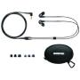 Shure SE215-K Professional Sound Isolating Earphones with Single Dynamic MicroDriver, Secure In-Ear Fit - Black