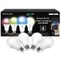 Geeni Prisma 1050 Lumens A21 Wi-Fi Multicolor Light Bulbs (2700K), 4-Pack – Dimmable LED Bulbs, 75-Watt Equivalent – No Hub Required – Works with Amazon Alexa, The Google Assistant
