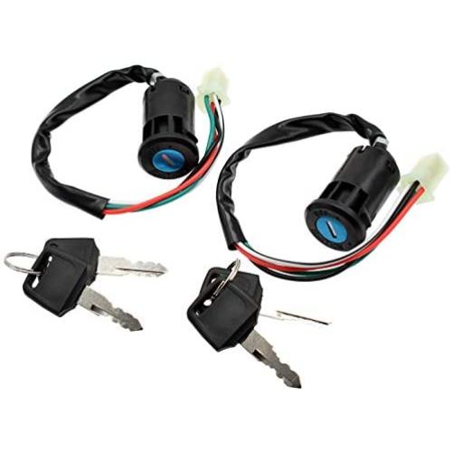 2pcs 4 Wire Universal Ignition Key Switch for Chinese Quad ATV 50cc 70cc 90cc 110cc 125cc TaoTao Dirt Bike Scooter Pocket Bikes