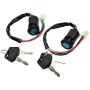 2pcs 4 Wire Universal Ignition Key Switch for Chinese Quad ATV 50cc 70cc 90cc 110cc 125cc TaoTao Dirt Bike Scooter Pocket Bikes