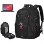 Laptop Backpack 18.4 Inch Waterproof Extra Large TSA Travel Backpack Anti Theft College School Business Mens Backpacks with USB Charging Port 17.3 Gaming Computer Backpack for Women Men Black