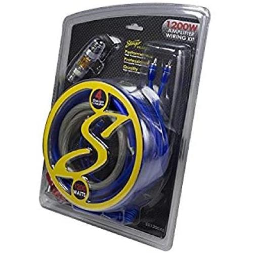 STINGER SS1200XS 4GA Copper 1200W Complete Wiring Kit