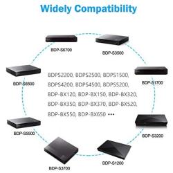 for Sony-Blu-Ray DVD Disc Player Charger 12V AC Adapter Compatible with BDP-S3500 BDP-S3700 BDP-S1700 BDP-S1500 BDP-S6500 BDP-S6700 BDP-BX320 AC-M1208UC Replacement Sony DVD Player Power Supply Cord