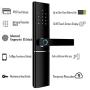 Magic ZC Smart Door Lock with|Handleset|Keypad|Bluetooth|Fingerprint|RFID Card|Touchscreem|Keyless Entry Electronic Deadbolt(Kirsite) Compatible with Google Alexa Make Your Life Easier&Safer