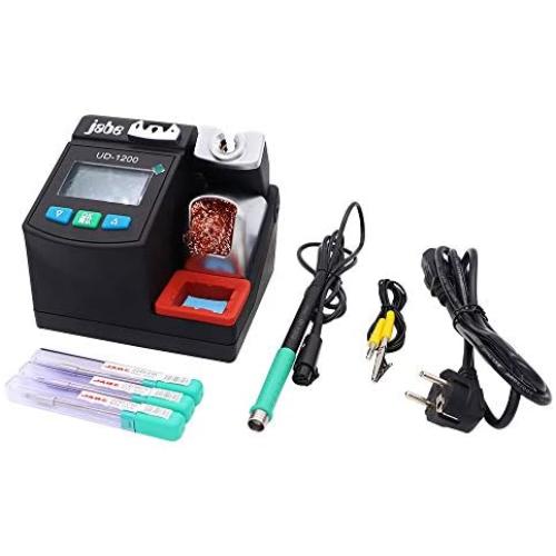 Jabe UD-1200 Intelligent Lead-Free Soldering Station with 2.5S Rapid Heating Dual Channel Power Supply Heating System for Phone PCB Soldering Repair - 110V