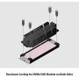 Vantec ICEBERQ M.2 NVMe/SSD Heat Sink with Thermal Pad (HS-NVME150-BK, Black)
