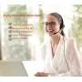 Telephone Headset with Mic Mute & Volume Control for Landline Phone, Call Center Headset with Noise Cancelling Microphone for 6941 7841 7941 7942 7945 7960 7961 7962 7965 8845 8945