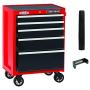 CRAFTSMAN Tool Cabinet with Drawer Liner Roll & Paper Towel Holder, 26-Inch, 5 Drawer, Red (CMST82769RB)