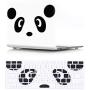 HRH 2 in 1 Cute Panda Laptop Body Shell Protective PC Hard Case Cover and Matching Silicone Keyboard Cover for MacBook Old Pro 13''Inch WITH CD-ROM Drive (A1278),Release Early 2012/2011/2010/2009/2008