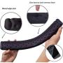 BRILA Memory Foam Mouse & Keyboard Wrist Rest Support Pad Cushion Set for Computer, Laptop, Office Work, PC Gaming - Massage Holes Design - Easy Typing Wrist Pain Relief (Black Bundle)